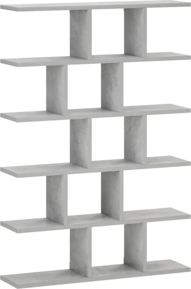 vidaXL Wandplank - Betongrijs - 70 - x - 17 - x - 101 - cm - Bewerkt - hout