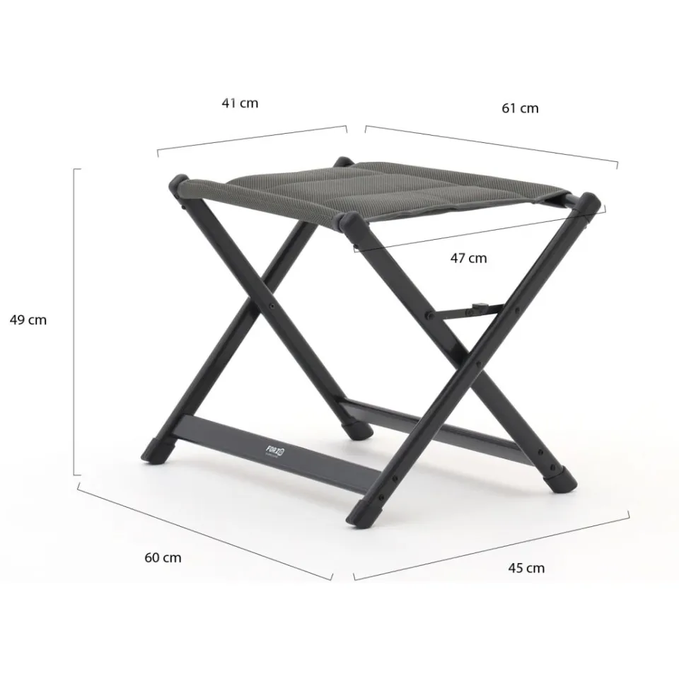 Forza Furniture Forza Tione voetenbank grijs, foto 2