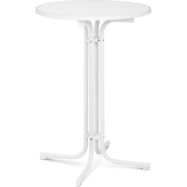 Royal Catering Bartafel - Ø 80 cm - vouwbaar - wit - Royal Catering