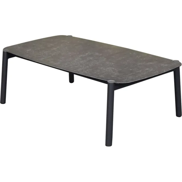 AVH-Collectie Amanda lounge tuintafel 120x65xH38 cm Antraciet