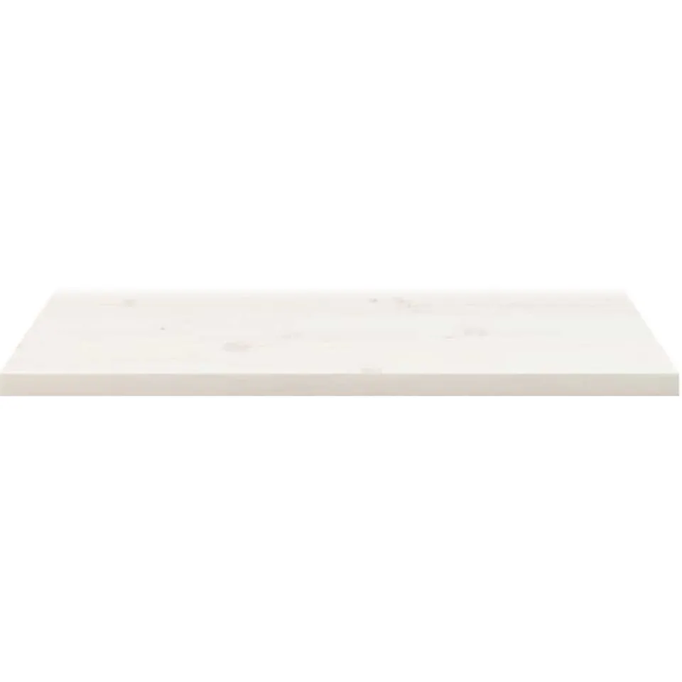 vidaXL Tafelblad rechthoekig 80x40x2,5 cm massief grenenhout wit, foto 2
