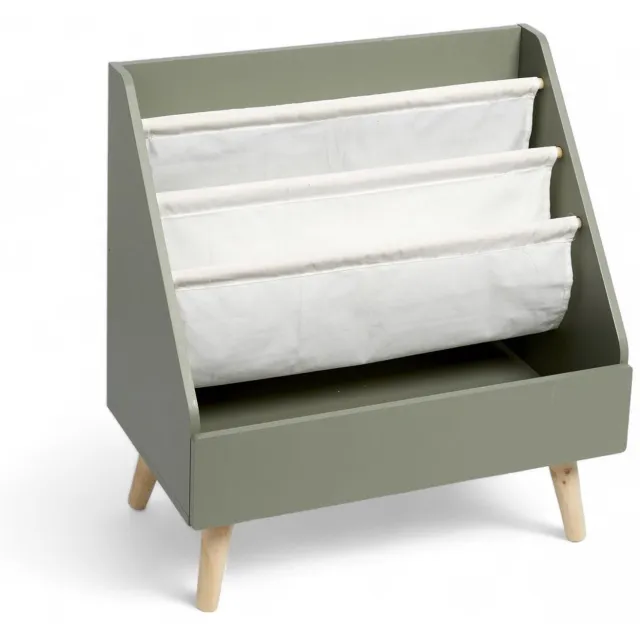 FACTORY LA FACTORY - Boekenkast - Bibliotheek voor kinderen DE KONING VAN DE JUNGLE, 58 x 33 x 61 cm - donkergroen