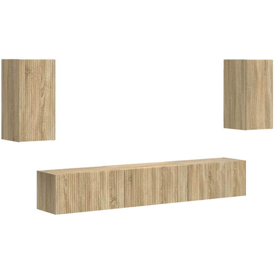 vidaXL Tv-meubelset 5 st Sonoma Eiken Bewerkt hout, foto 3