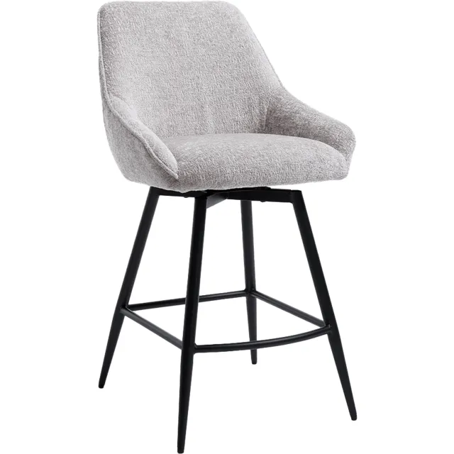 Tower Living Trino draaibare barstoel - grijs
