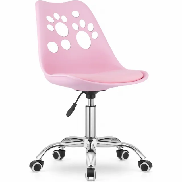 Viking Choice PRINT - Bureaustoel kind - in hoogte verstelbaar - roze Baby roze