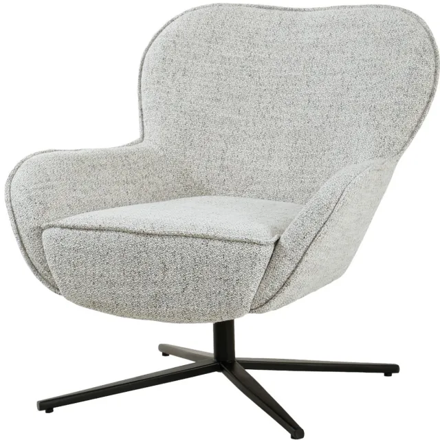 Livingfurn Fauteuil Sven Bisque Oasis - 86x78x84cm Beige, Zwart
