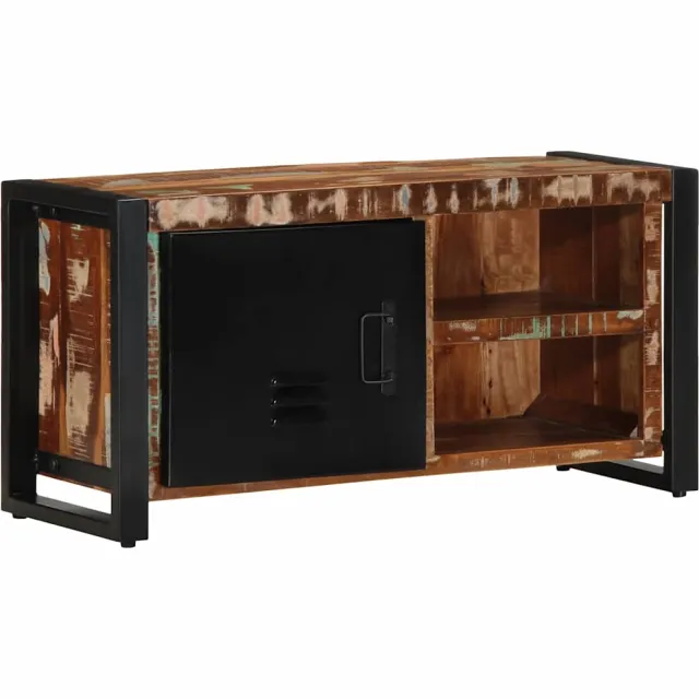 vidaXL Tv-meubel 80x30x40 cm massief hout gerecycled Bruin