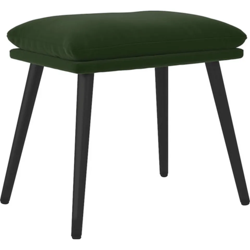 vidaXL Voetenbank 45x29,5x35 cm fluweel donkergroen groen, foto 3