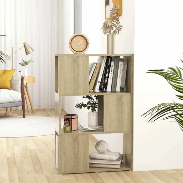 vidaXL Boekenkast/kamerscherm 60x24x94 cm bewerkt hout sonoma eiken, foto 2