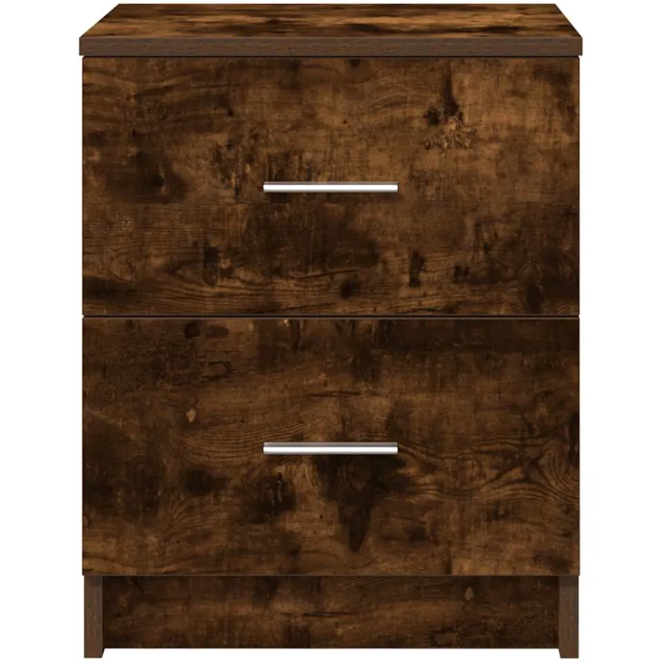 vidaXL Nachtkastjes 2 st met 2 lades 40x36x50 cm gerookt eikenkleurig, foto 2