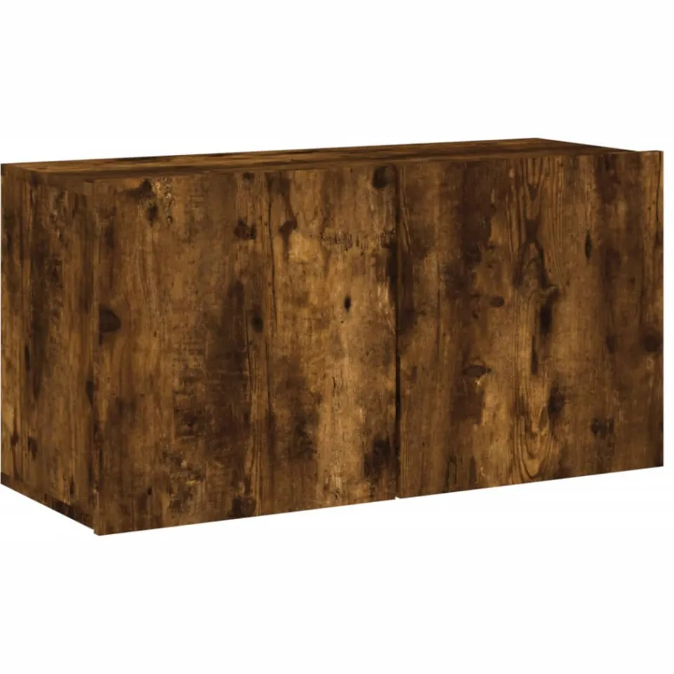vidaXL Tv-meubel wandgemonteerd 80x30x41 cm gerookt eikenkleurig Bruin