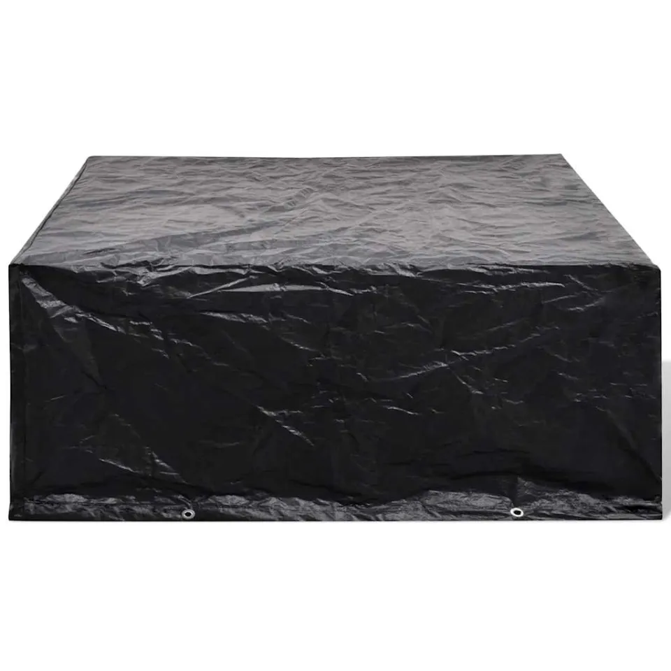 vidaXL Tuinmeubelhoes met 10 oogjes 260x260x90 cm zwart, foto 2