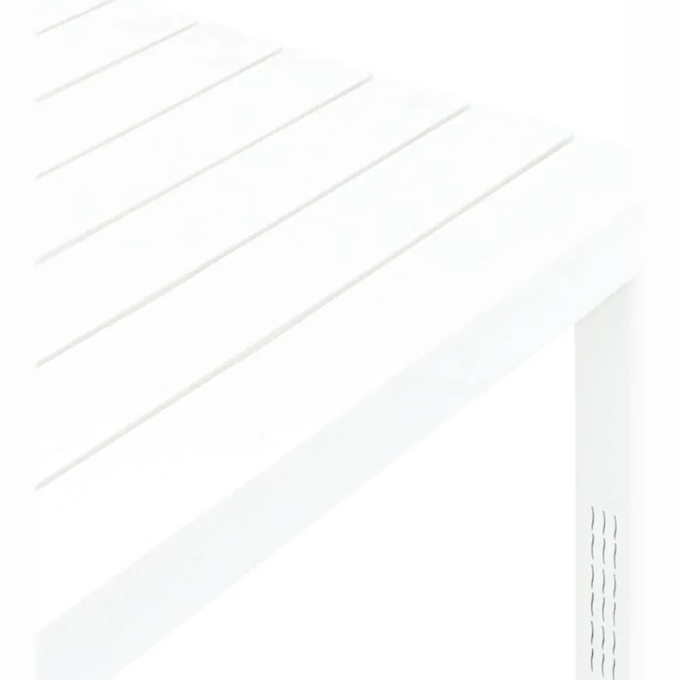 vidaXL Tuintafel 78x78x72 cm kunststof wit, foto 3