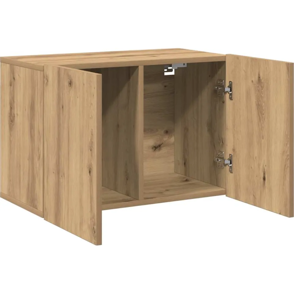 vidaXL Tv-meubel wandgemonteerd 60x30x41 cm artisanaal eikenkleurig, foto 4