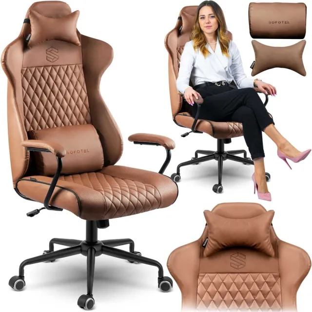 Sofotel Bureaustoel - ergonomisch - verstelbaar - kantelbaar - bruin