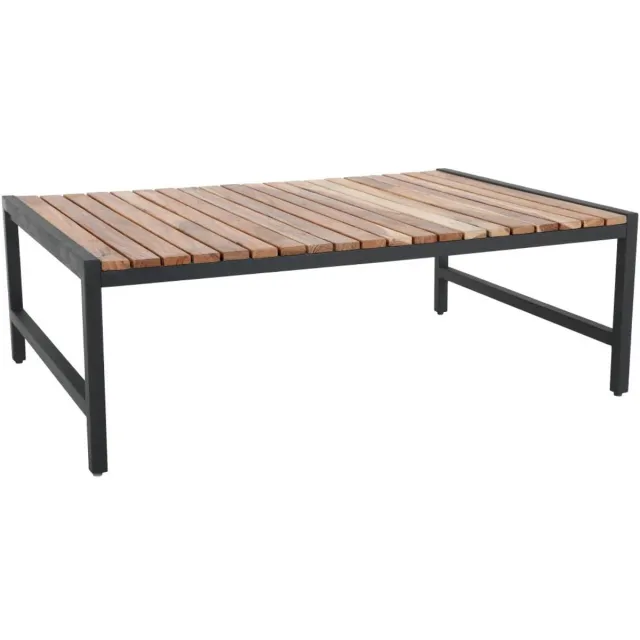 Bolero Lage Salontafel van Staal en Acacia 1200x800 Mm Hout