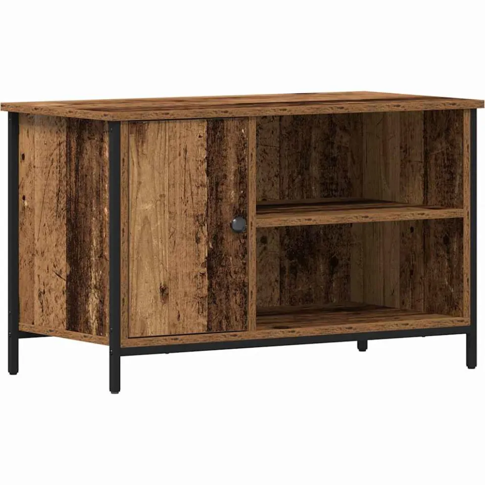 vidaXL TV-kast 80 x 40 x 50 cm Oud hout Bewerkt hout bruin, foto 3