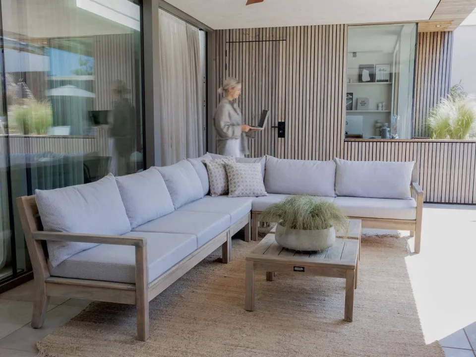 ROUGH Furniture ROUGH Batang hoek loungeset 4-delig bruin, foto 5