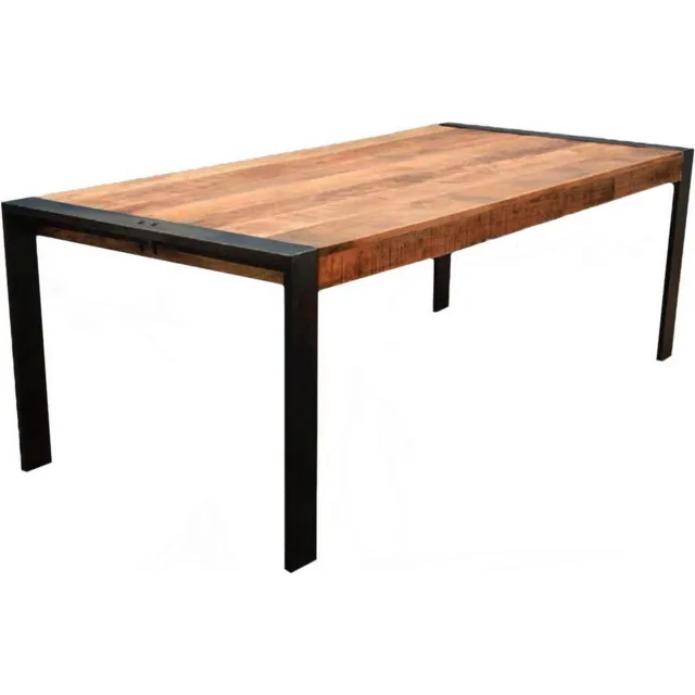 Bolt Edge Eetkamertafel - Rechthoek - 6-8 personen - Mangohout - 200x100x79cm Bruin