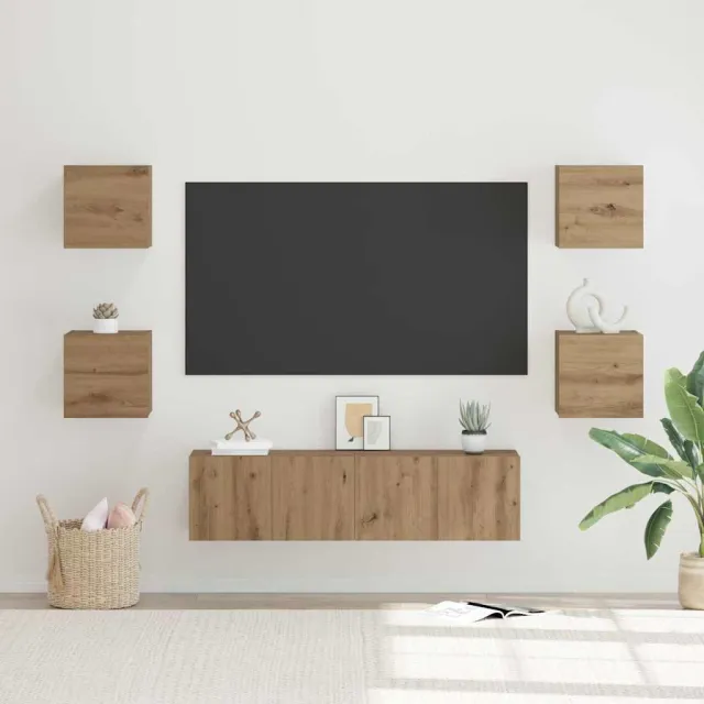 vidaXL Tv-meubelset 6 st 60 x 30 x 30 cm Artisan Eiken, foto 2