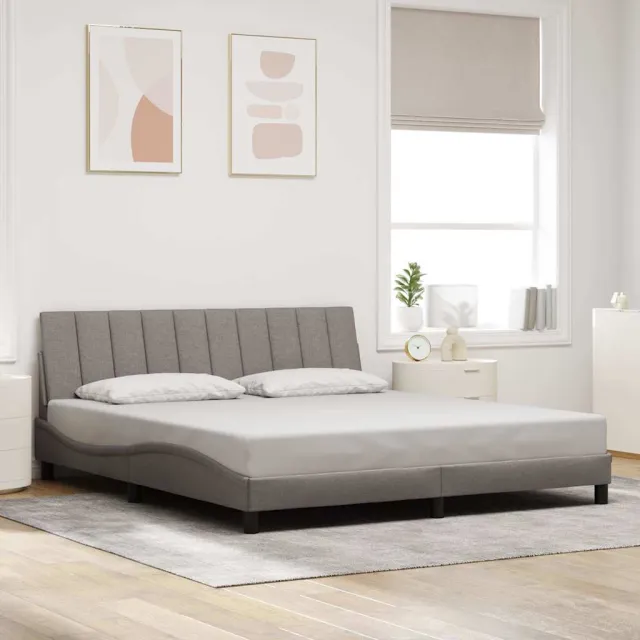 vidaXL Bedframe zonder matras "Hanko" stof taupe 180x200 cm