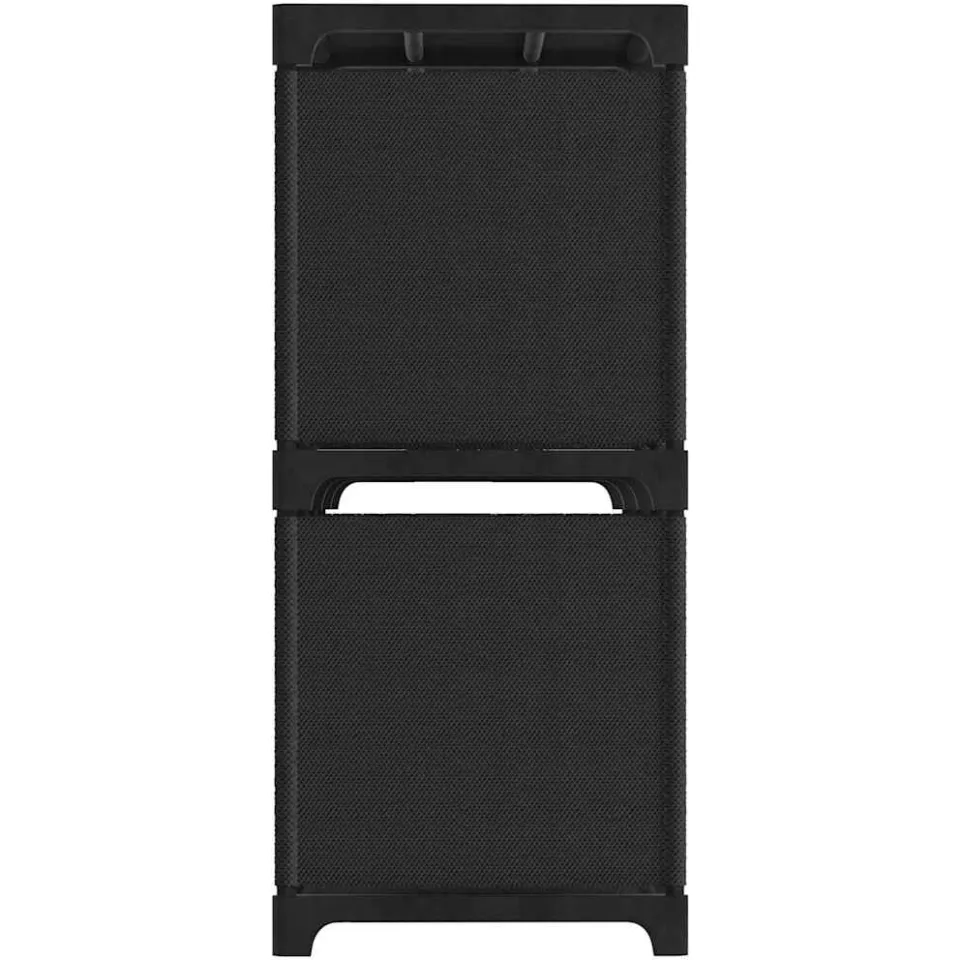 vidaXL Kast met 5 vakken 103x30x72,5 cm stof zwart, foto 2