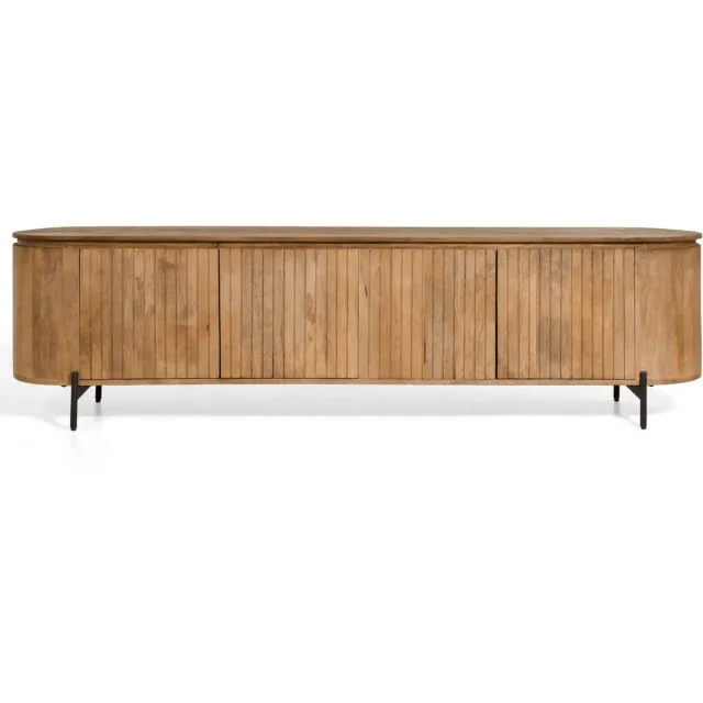 G***-M Tv-meubel Mokka Lichtbruin 210cm - Giga Meubel