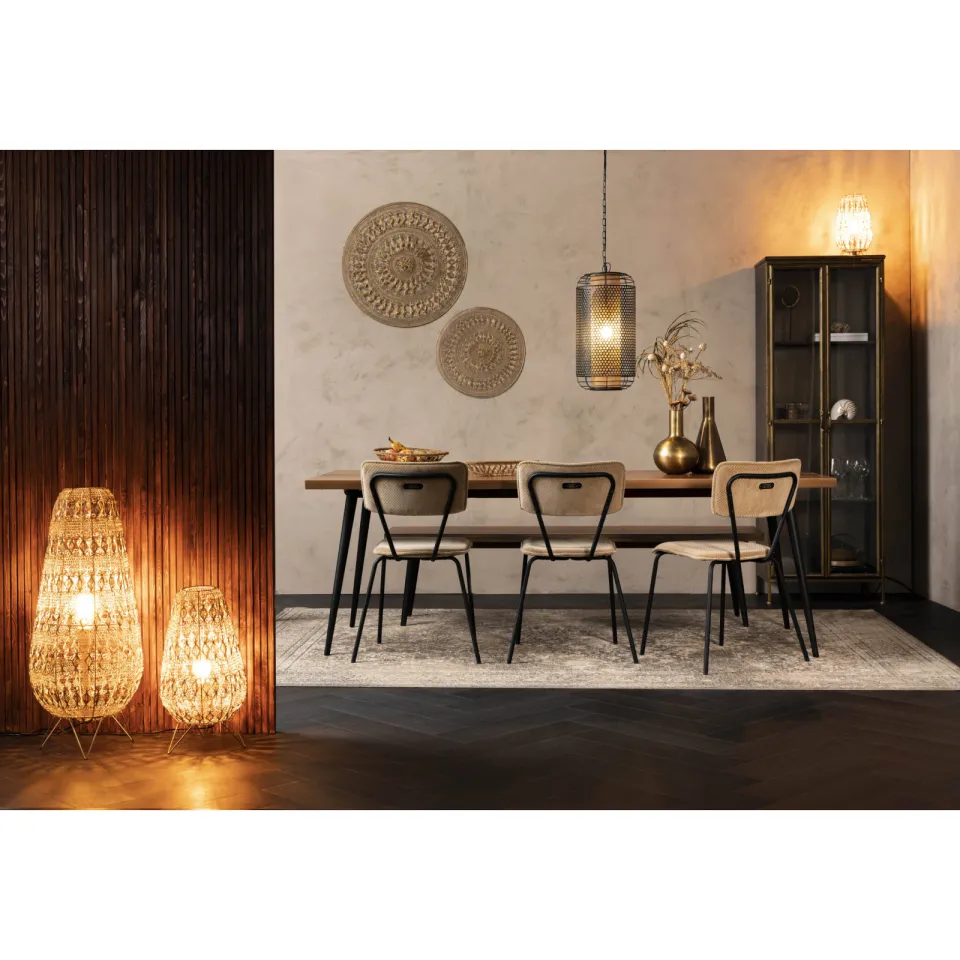 Dutchbone eetkamertafel Alagon (180x90 cm) bruin, foto 4
