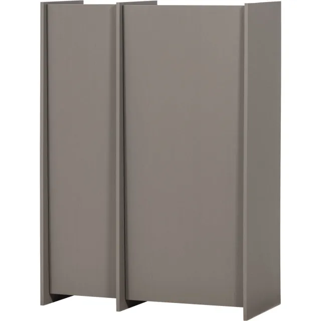 WOOOD Brock 2-deurs kledingkast warmgrijs warm grey