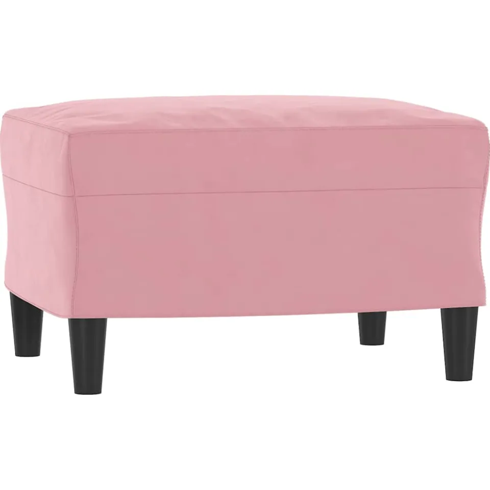 vidaXL Voetenbank 60x50x41 cm fluweel roze