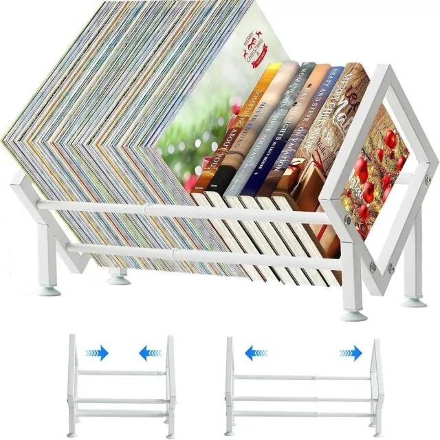 Nosheir Klein bureau - Element - Boekenplank - Minischap - Uitschuifbare Metalen Tafelplank - Ruimtebesparend - Boekenorganizer voor Kinderbureaus -Kantoren en Woonruimtes - Wit