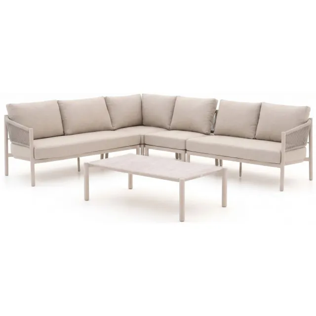 Bellagio tuinmeubelen Bellagio Panaro hoek loungeset 5-delig Taupe