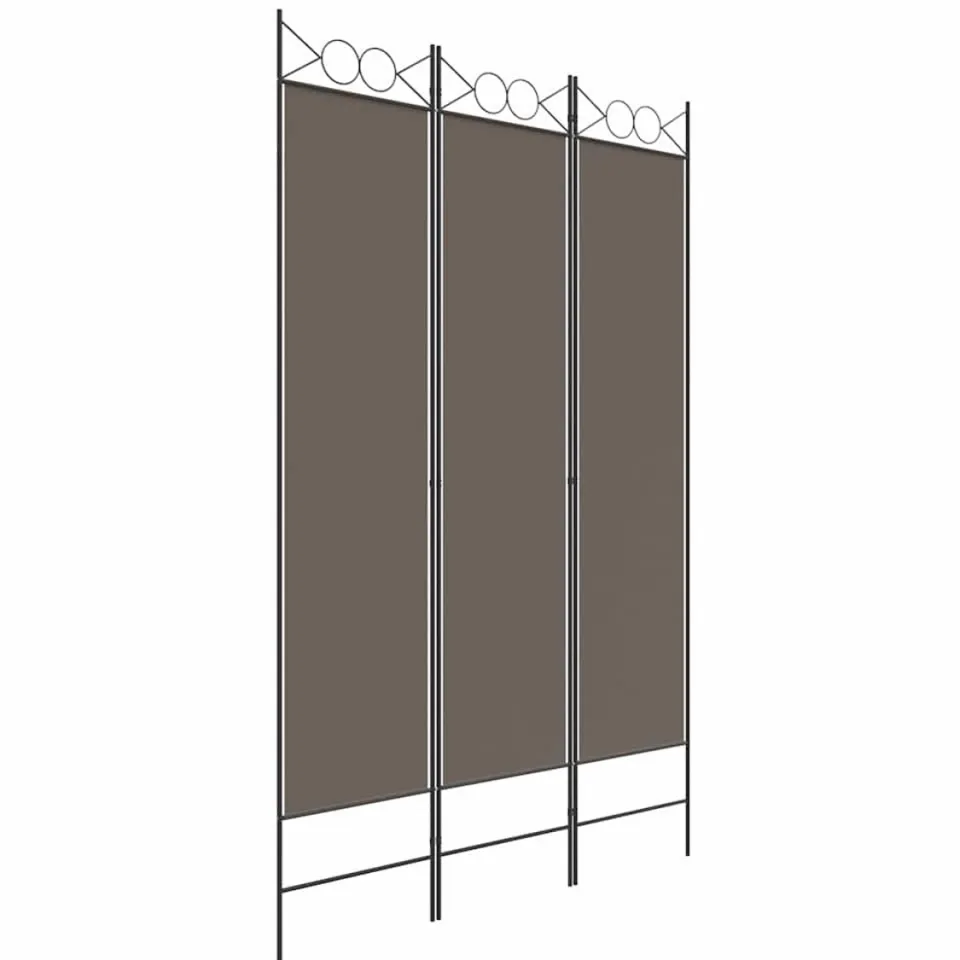 vidaXL Kamerscherm met 3 panelen 120x220 cm stof antracietkleurig, foto 3