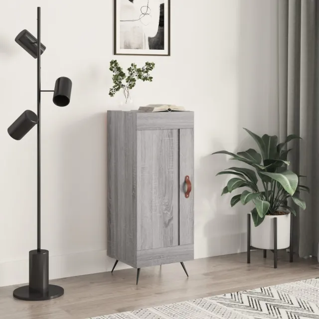vidaXL Dressoir 34,5x34x90 cm bewerkt hout betongrijs grijs, foto 2