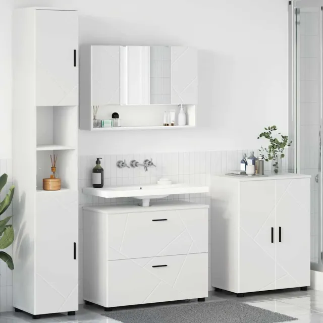vidaXL Badkamermeubelset 4 st Wit 35 x 30 x 192 cm, foto 2