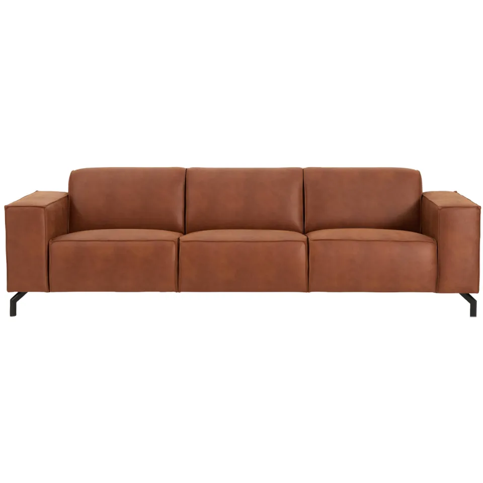 NOUS Living Brent 3-zitsbank cognac