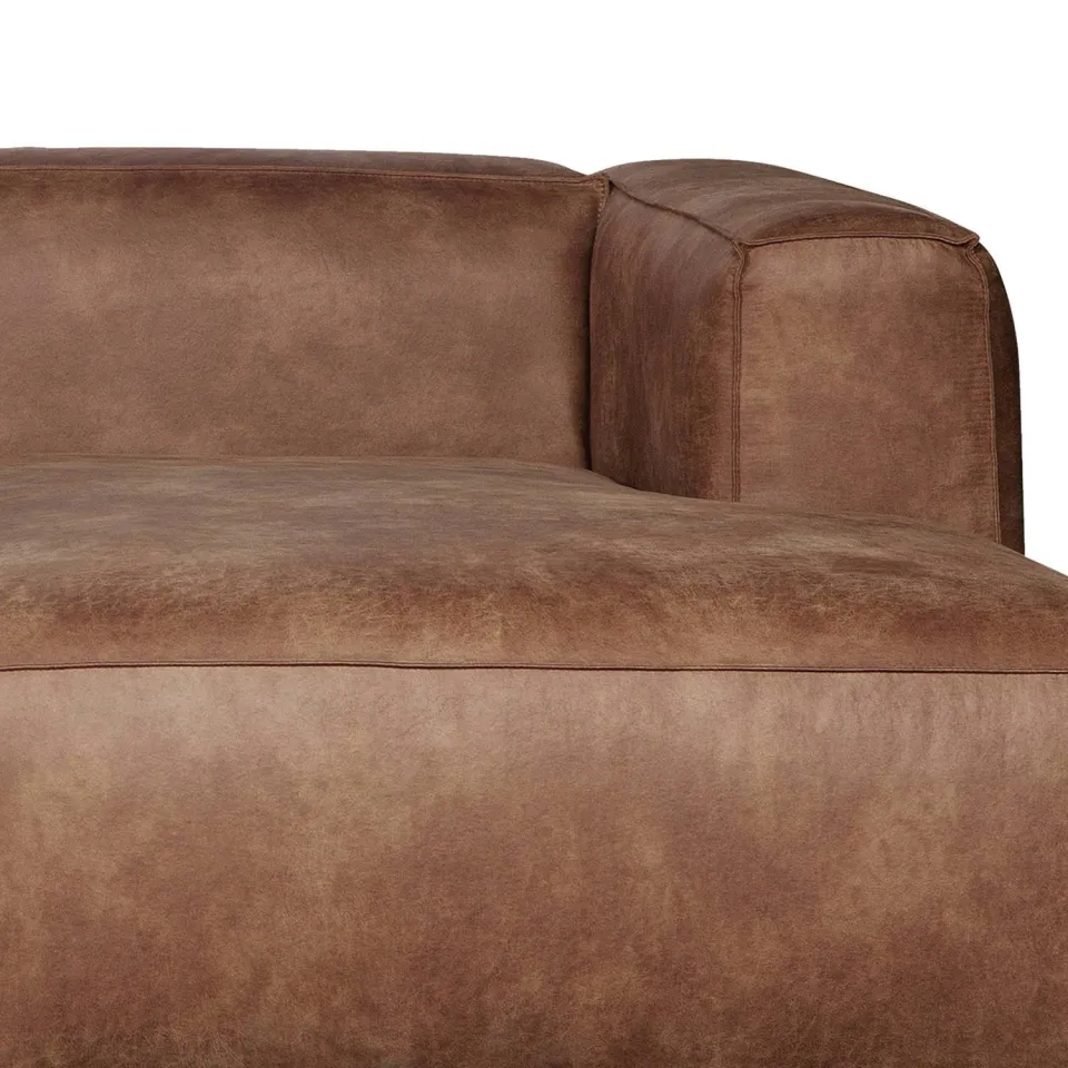 WOOOD Bean Hoekbank Rechts - Polyester - Beige Melange - 73x305x175, foto 4