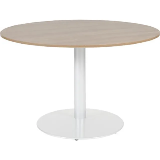 Schaffenburg Vergadertafel - Linesto 120 rond wit - wit frame