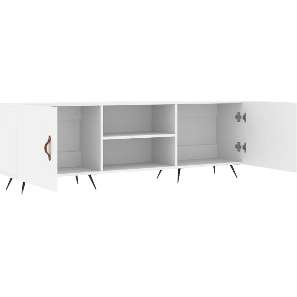 vidaXL Tv-meubel 150x30x50 cm bewerkt hout wit, foto 4