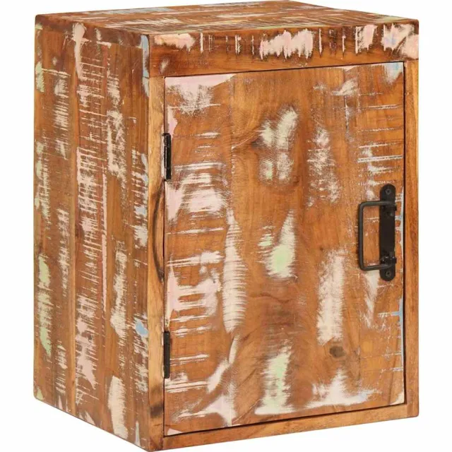 vidaXL Nachtkastje 2 st Bruin 35 x 33 x 48 cm Massief gerecycled hout, foto 2