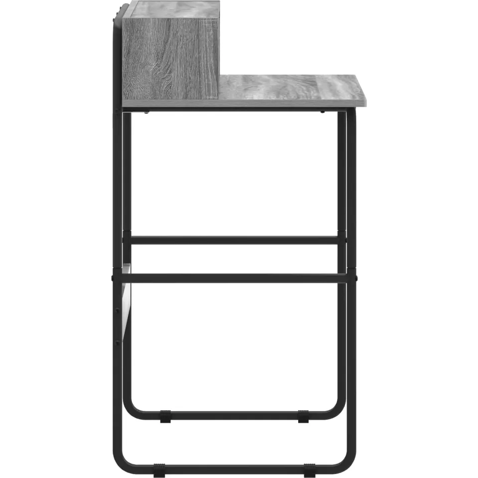 vidaXL Bureau met opbergruimte Grijs Sonoma 60 x 50 x 91 cm, foto 4