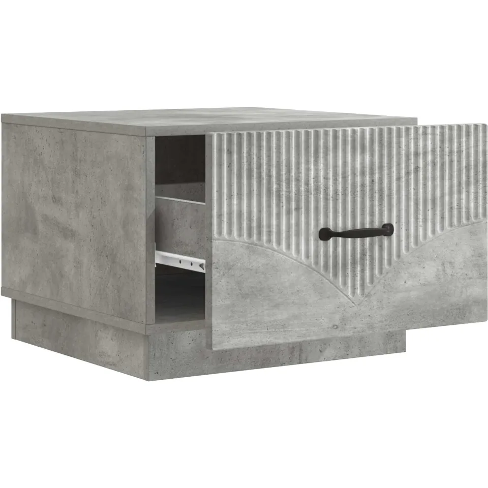 vidaXL Salontafel Betongrijs 49 x 50 x 37 cm Bewerkt hout grijs, foto 4