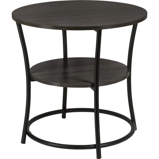 Erro Bijzettafel Rond - Ø55 x H55cm - zwart