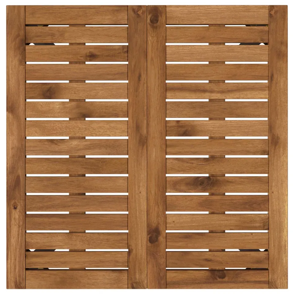 vidaXL Tuindiner tafel NAARDEN Naturel en Zwart 60 x 60,5 x 75 cm, foto 4