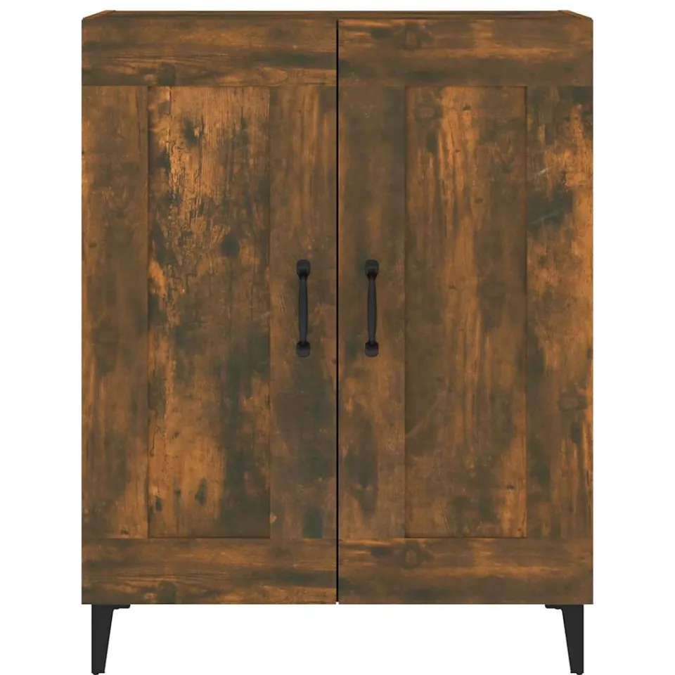 vidaXL Dressoir 69,5x34x90 cm bewerkt hout gerookt eikenkleurig, foto 4