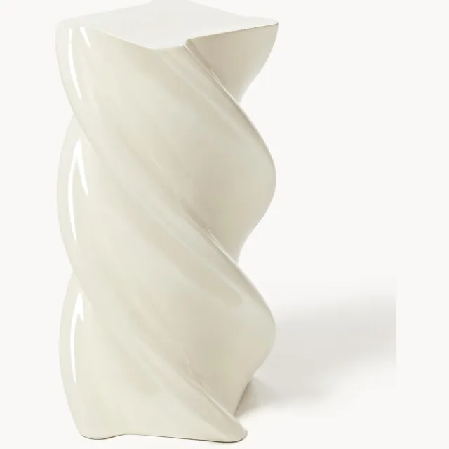 klevering Bijzettafel Marshmallow in organische vorm Wit