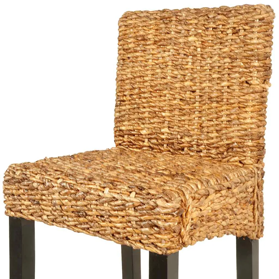 vidaXL Barkrukken 2 st abaca bruin, foto 4