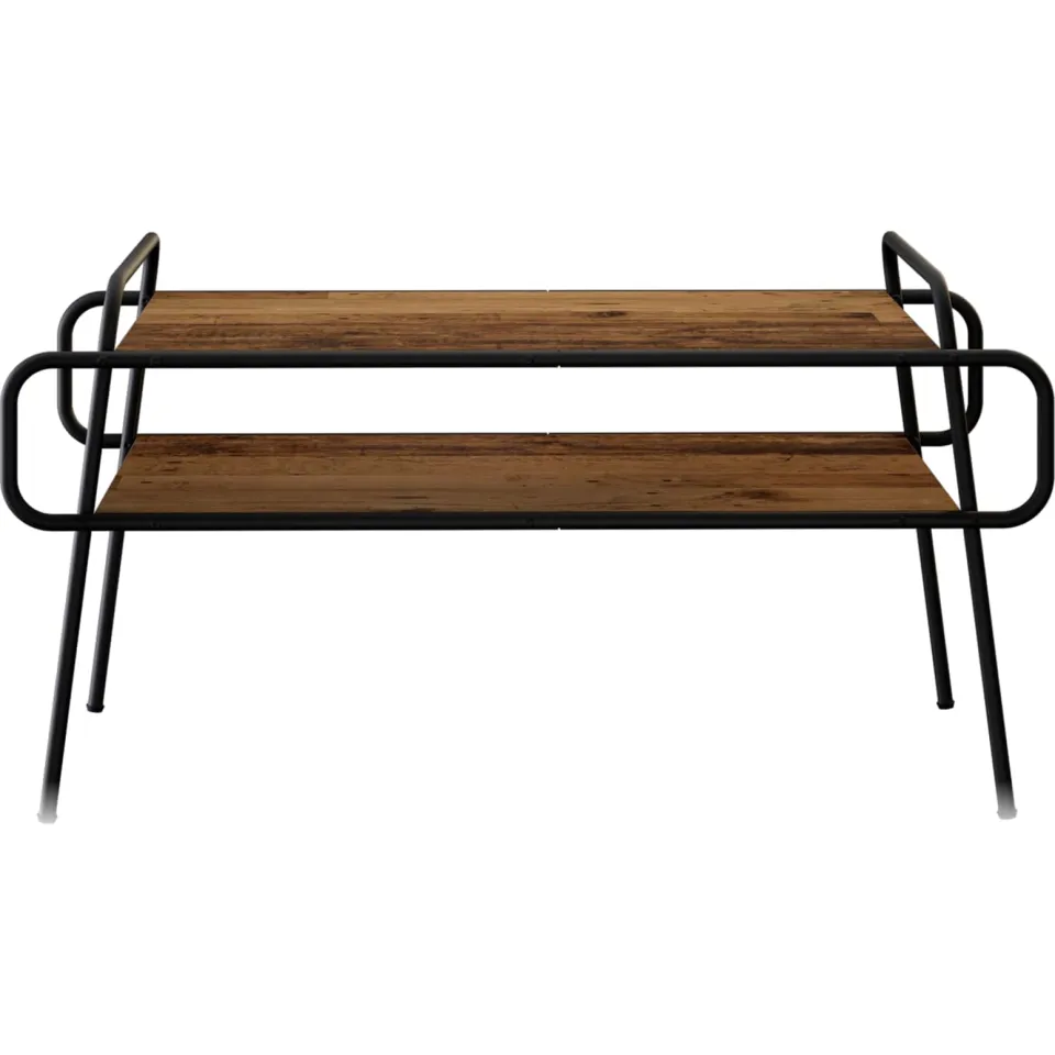 vidaXL Salontafel Oud hout 100 x 50 x 51 cm Bewerkt hout bruin, foto 3