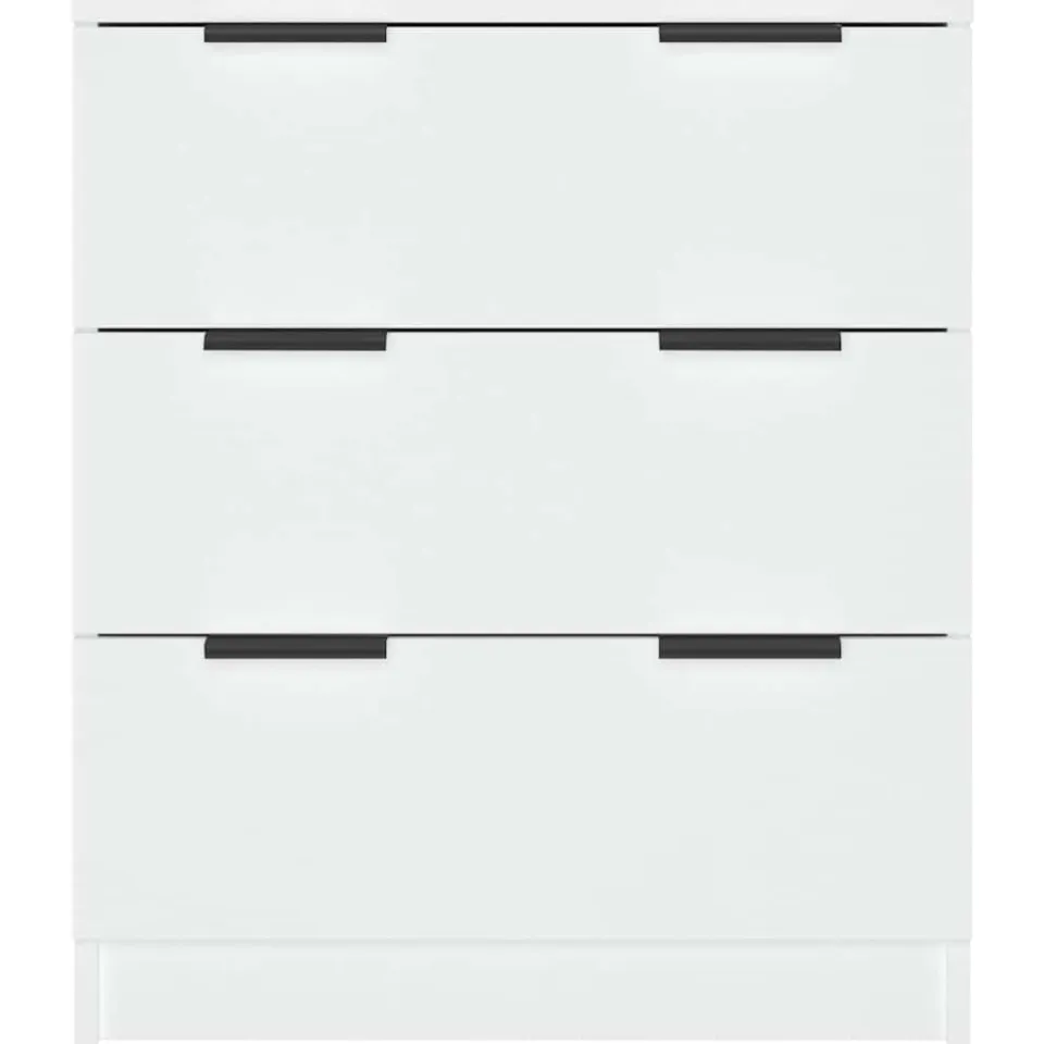 vidaXL Dressoir 60x30x70 cm bewerkt hout wit, foto 4