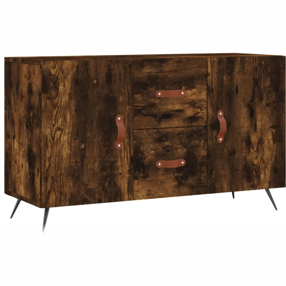 vidaXL Dressoir 100x36x60 cm bewerkt hout gerookt eikenkleurig, foto 3